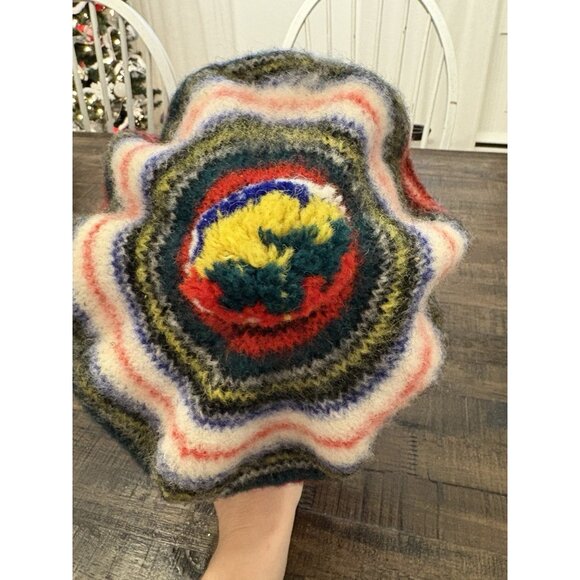 Dress Stewart Wool Tam O Shanter Beret Scotland Pom Pom Striped Multi-colored - Picture 5 of 8